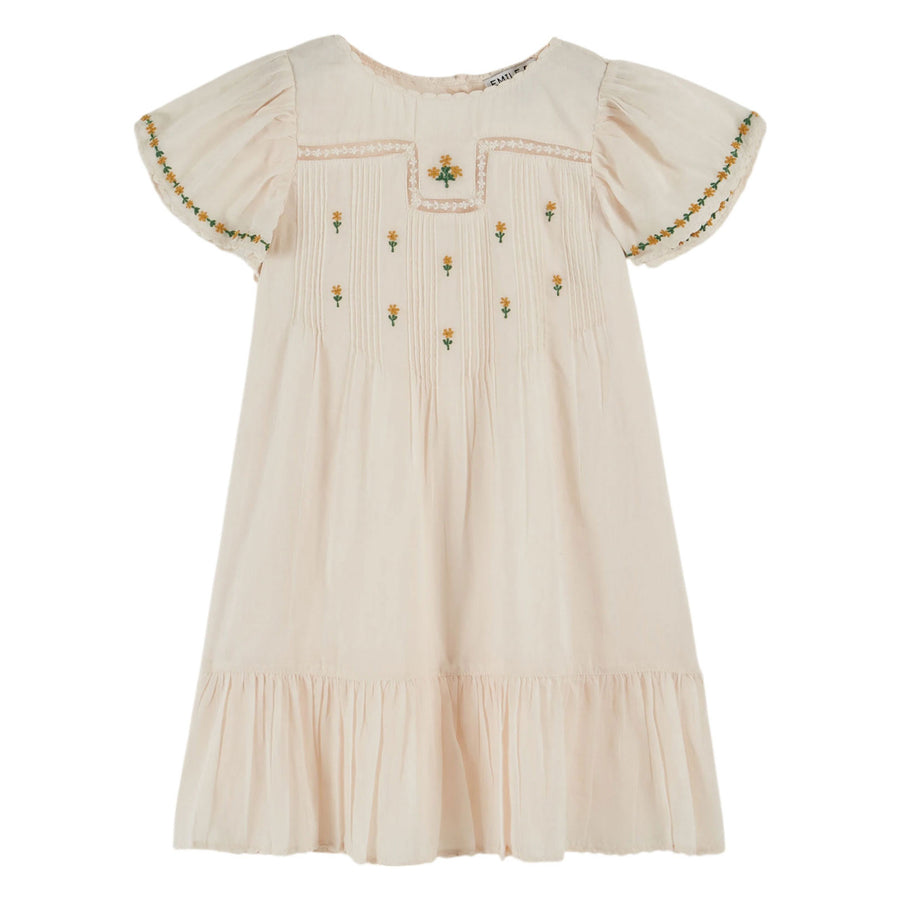 Emile et Ida Cream Embroidered Dress – Ladida