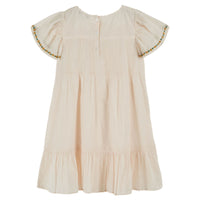 Emile et Ida Cream Embroidered Dress