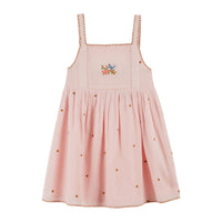 Emile et Ida Macaron Floral Embroidered Dress
