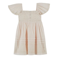 Emile et Ida Cream Embroidered Anglaise Dress