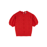 Emile et Ida Coquelicot Openwork Sweater