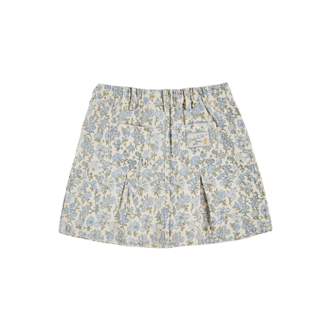 Emile et Ida Champetre Blue Printed Skirt