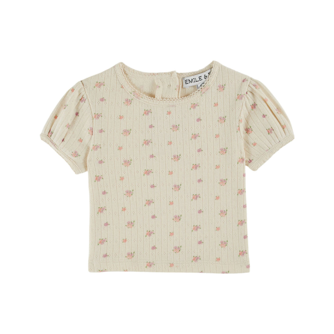 Emile et Ida Fantasia Pointelle Printed Baby Tee