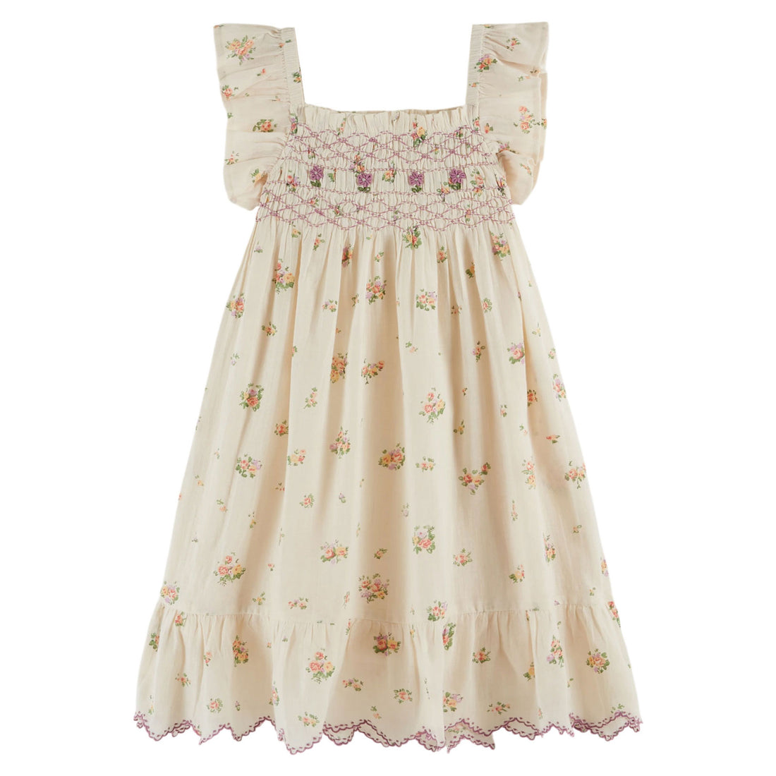 Emile et Ida Althea Smocked Embroidered Dress