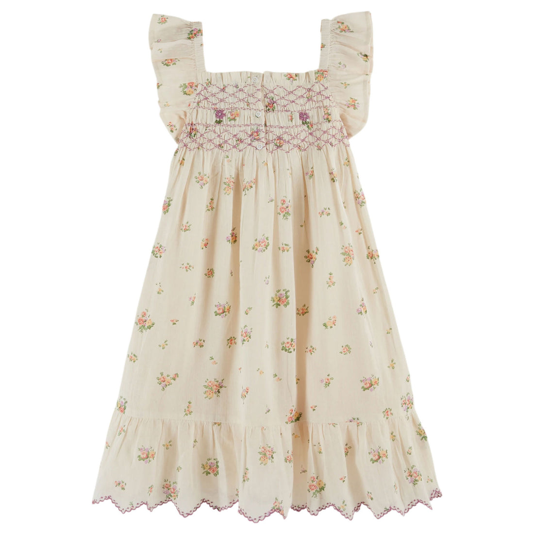 Emile et Ida Althea Smocked Embroidered Dress