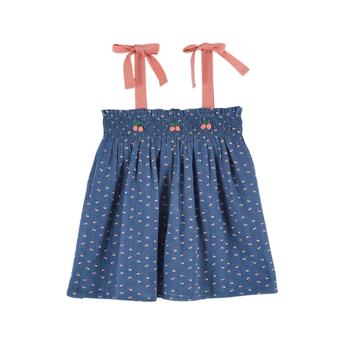 Emile et Ida Lizeron Embroidered Strapless Top