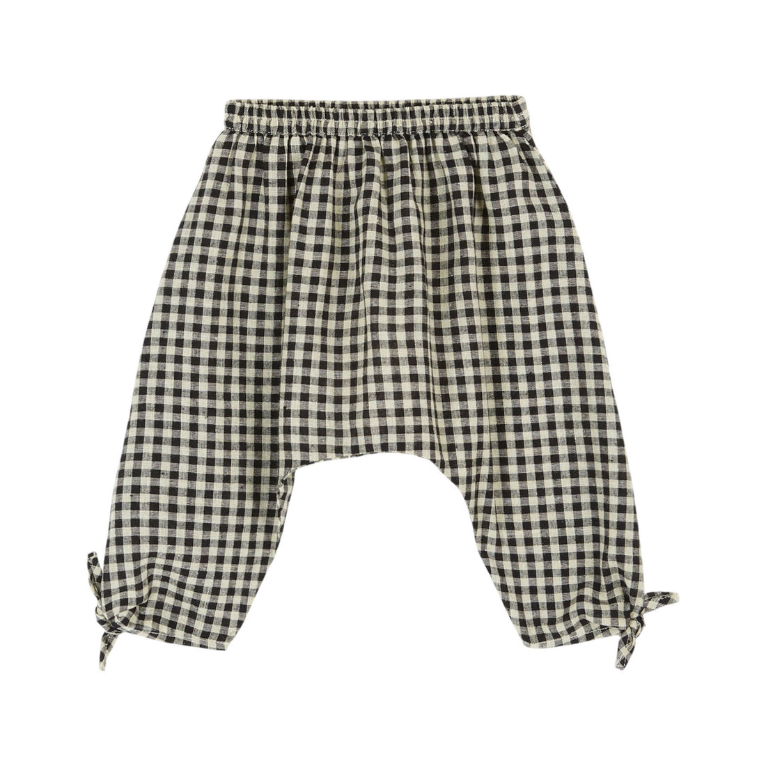 Emile et Ida Black Gingham Baby Pants