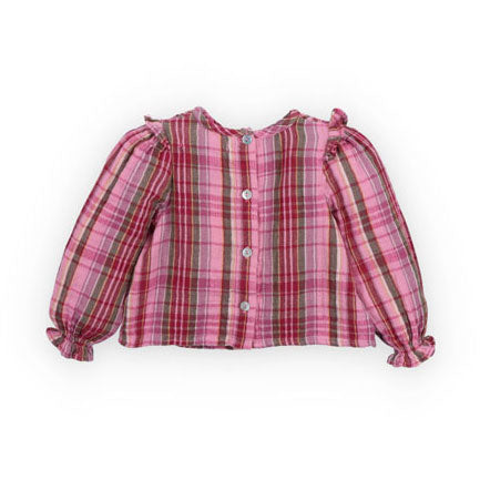 The New Society Dream Lush Check Adriana Baby Blouse