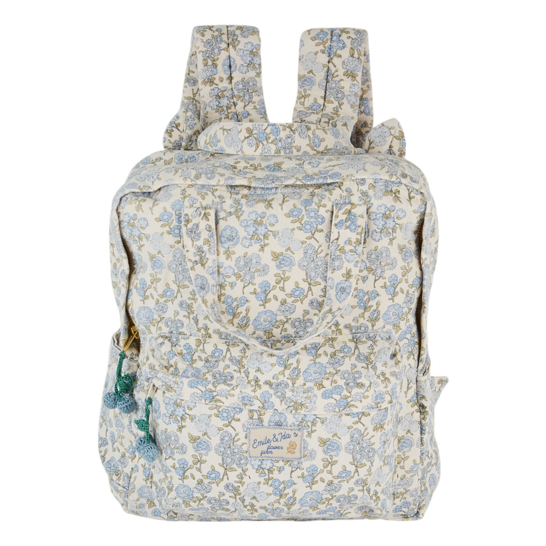 Emile et Ida Blue Printed Backpack