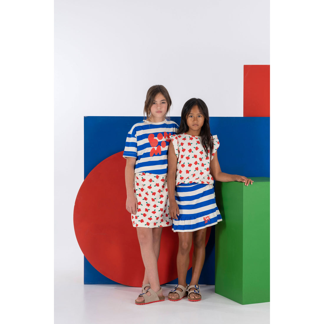Bonmot Ivory Bonmot Wide Stripes Tee
