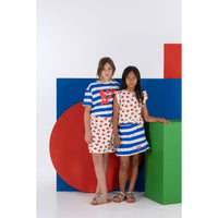 Bonmot Ivory Bonmot Wide Stripes Tee