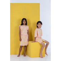 Bonmot Tan Rose Bonmot Allover Frilles Tee