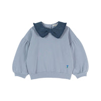 Emile et Ida Blue Collared Sweatshirt