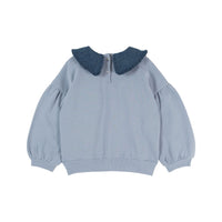 Emile et Ida Blue Collared Sweatshirt