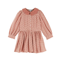 Emile et Ida Rosemary Printed Crochet Collar Dress