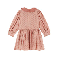 Emile et Ida Rosemary Printed Crochet Collar Dress