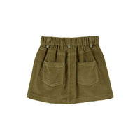 Emile et Ida Pistachio Embroidered Flower Pocket Skirt