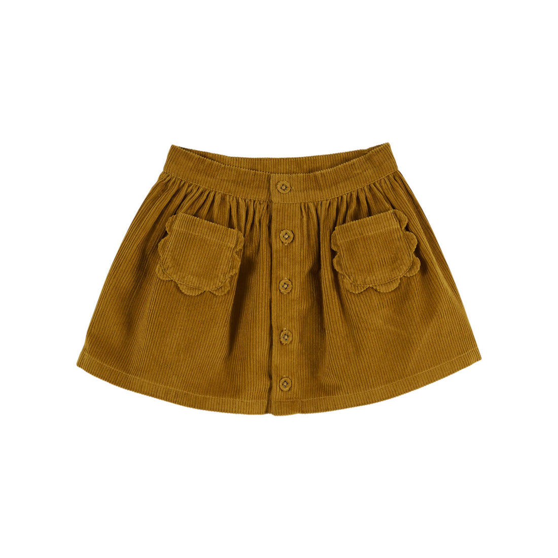 Emile et Ida Artichoke Velvet Flower Pocket Skirt
