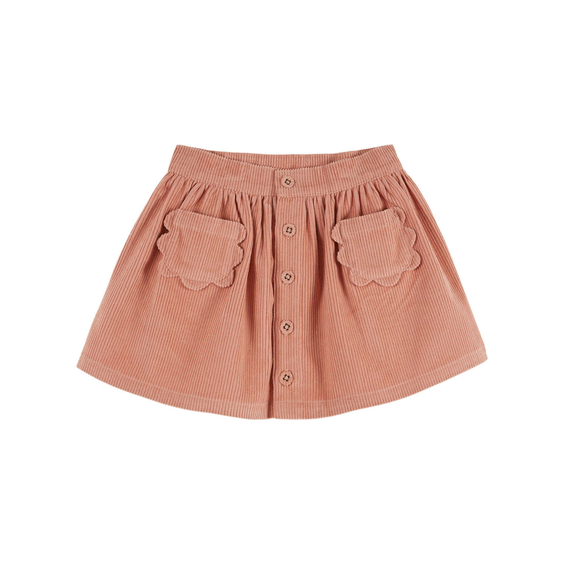 Emile et Ida Sakura Velvet Flower Pocket Skirt