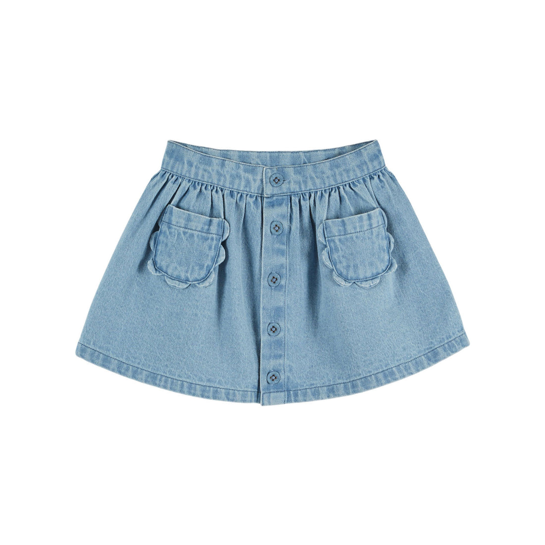 Emile et Ida Faded Blue Flower Pocket Skirt