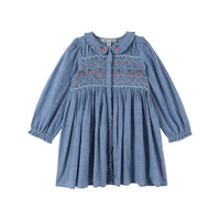 Emile et Ida Chambray Smocked Dress