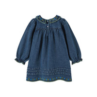 Emile et Ida Denim Embroidered Dress
