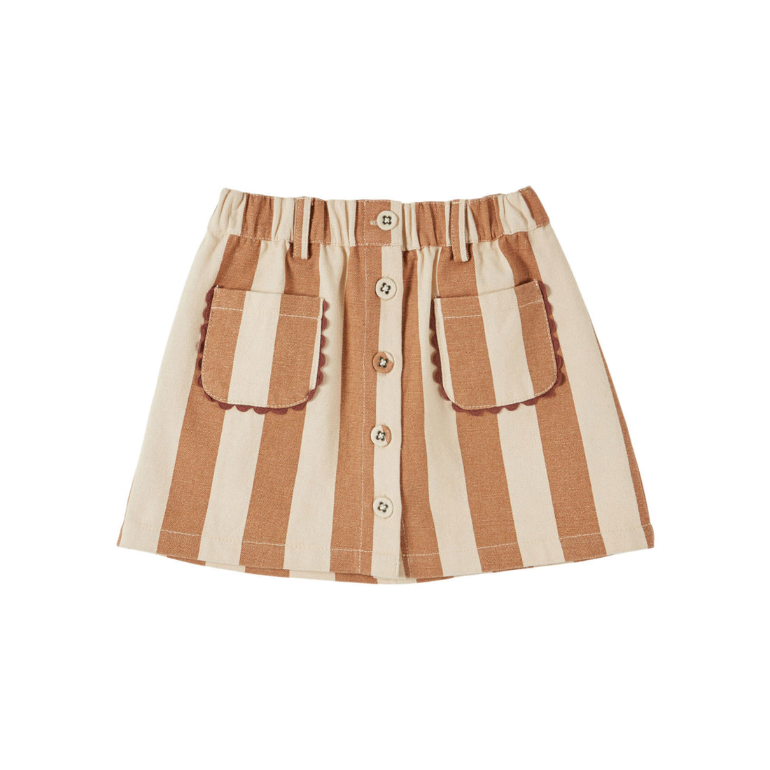 Emile et Ida Flour Striped Skirt