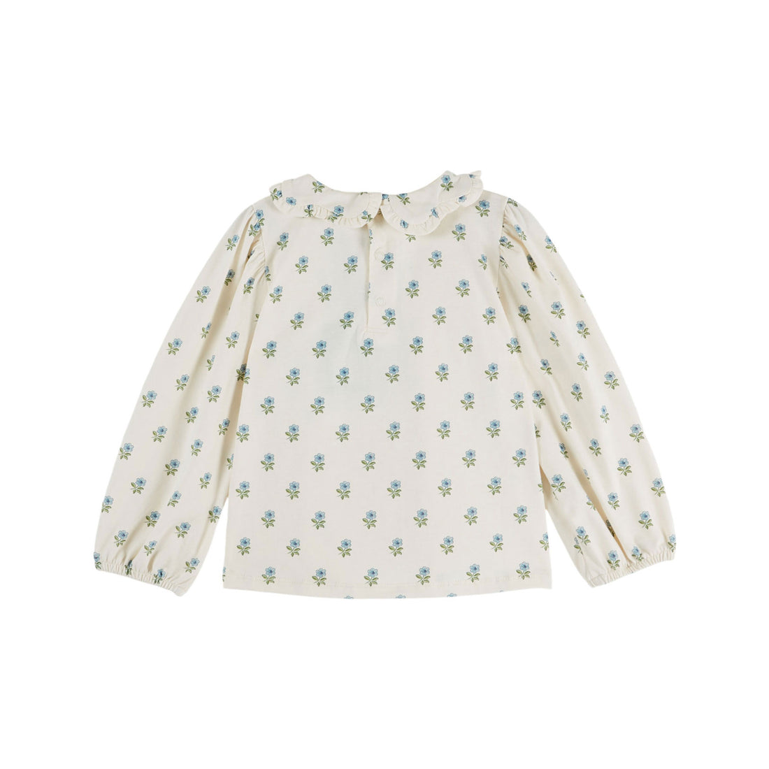Emile et Ida Scarlet Floral Collared Blouse