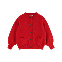 Emile et Ida Red Cuddly Cardigan