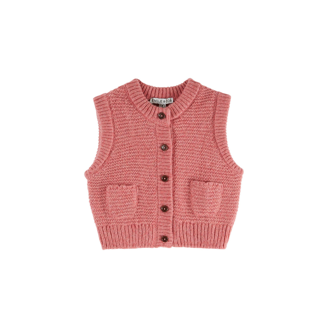 Emile et Ida Blush Plush Vest