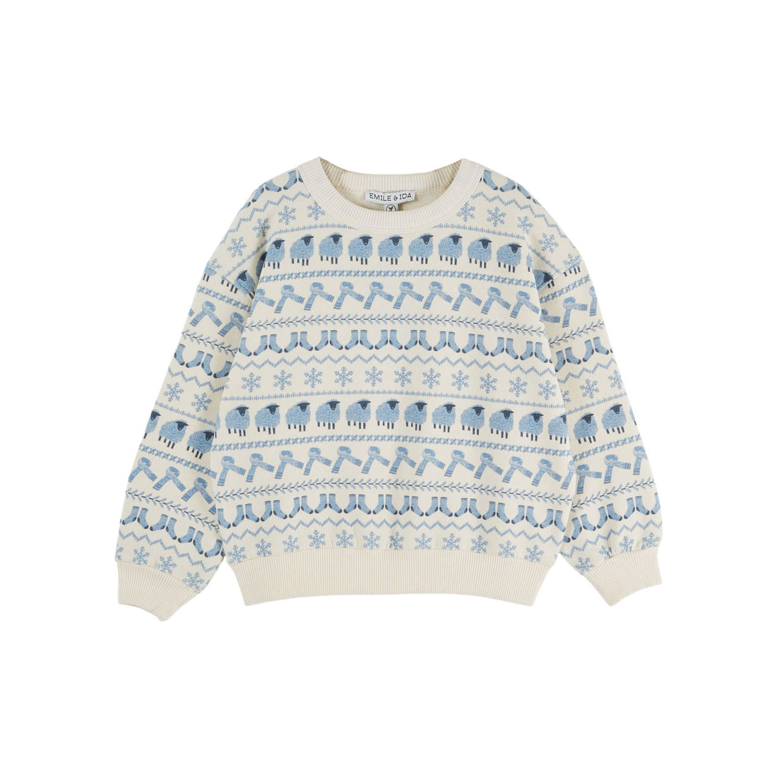 Emile et Ida Sheep Allover Sweatshirt