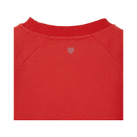 Emile et Ida Red Graphic Typo Sweatshirt