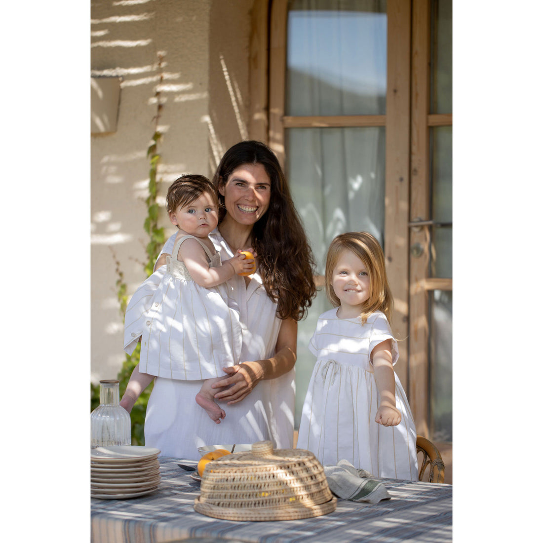 1+ in the Family  Off White Agnes Baby Blouse