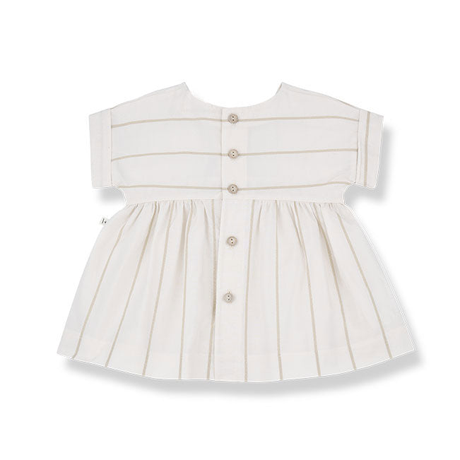 1+ in the Family  Off White Agnes Baby Blouse