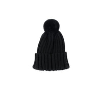Loud Black Need Pompom Hat