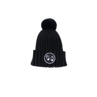 Loud Black Need Pompom Hat