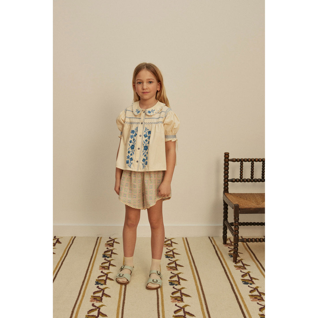 Apolina Rosepanel Mint Alice Shorts