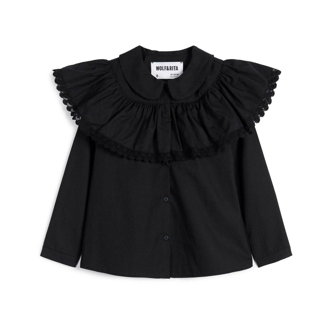 Wolf and Rita Black Alzira Blouse