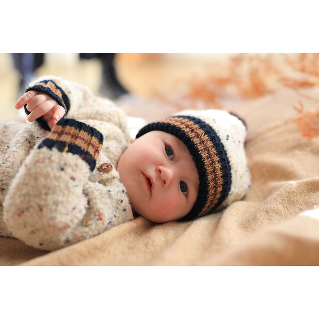 1+ In The Family Rice Ander Baby Sweater