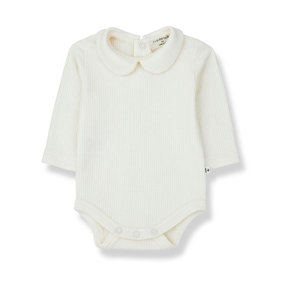 1+ in the Family Ecru Anette Collar Bodysuit