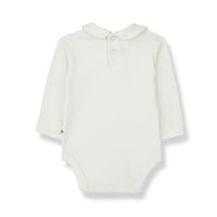 1+ in the Family Ecru Anette Collar Bodysuit
