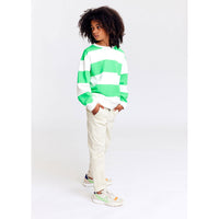 AO76 Natural Big Stripes Oscar Pullover