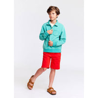 AO76 Turqoise Jack Polo Sweatshirt