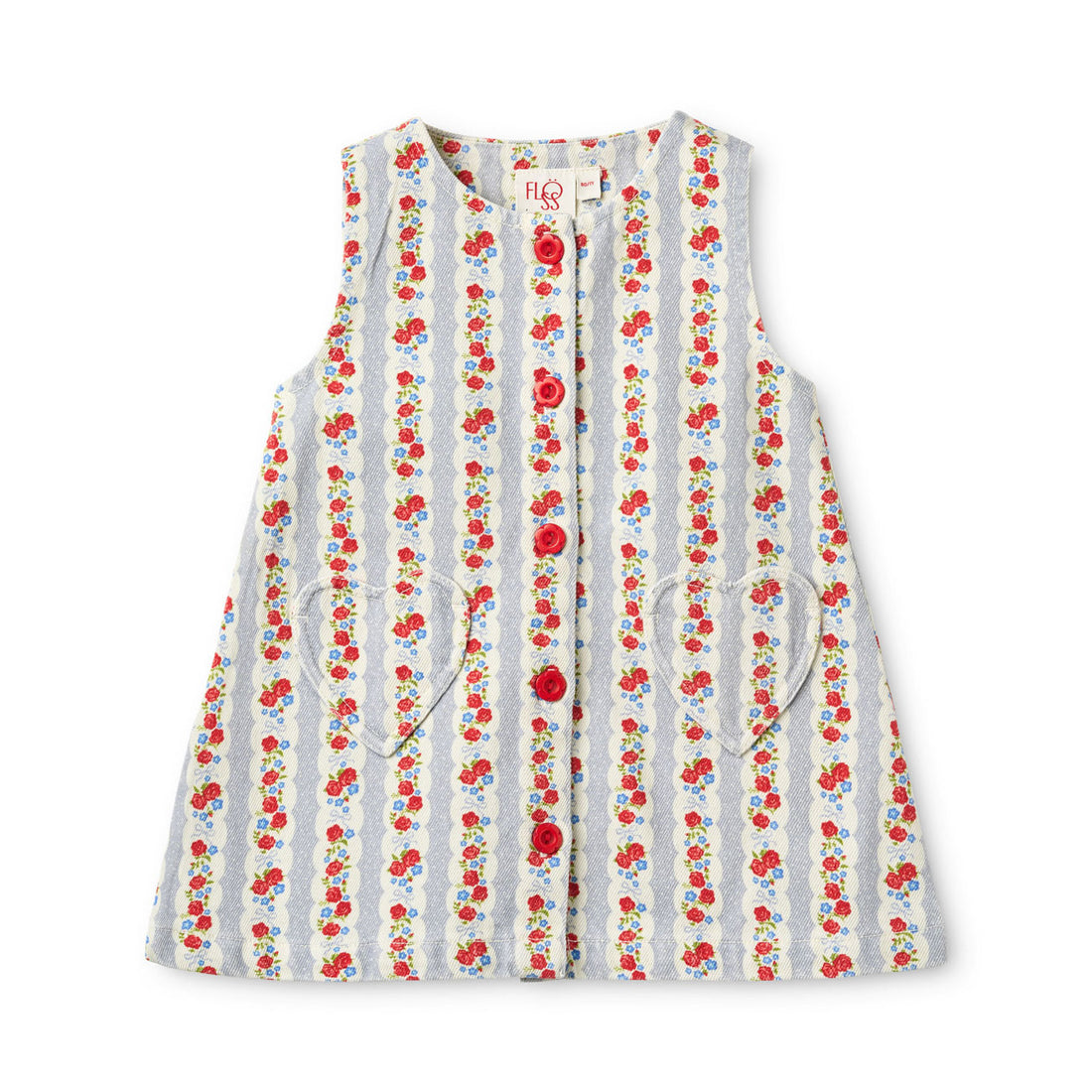 Floss Blue Air Rose Aria Dress