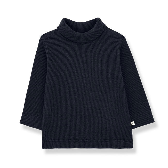 1+ In The Family Dark Blue Aritz Baby Turtleneck