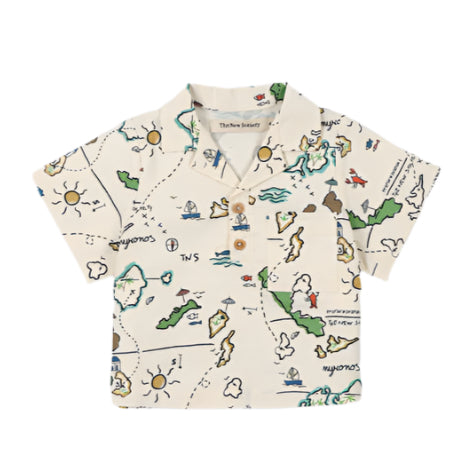 The New Society Map Print Arkoi Baby Shirt