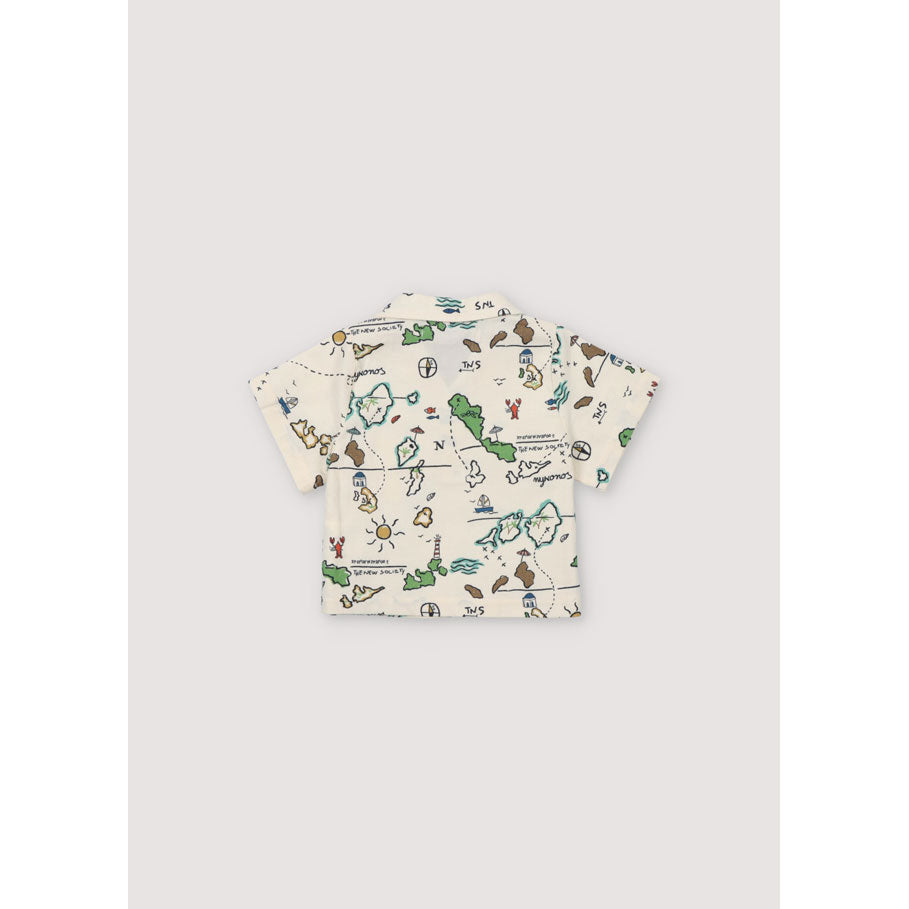 The New Society Map Print Arkoi Baby Shirt