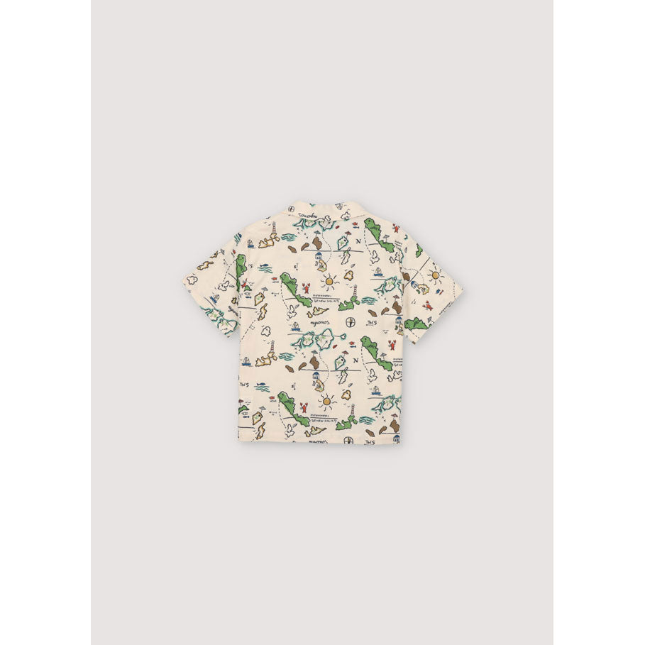 The New Society Map Print Arkoi Shirt