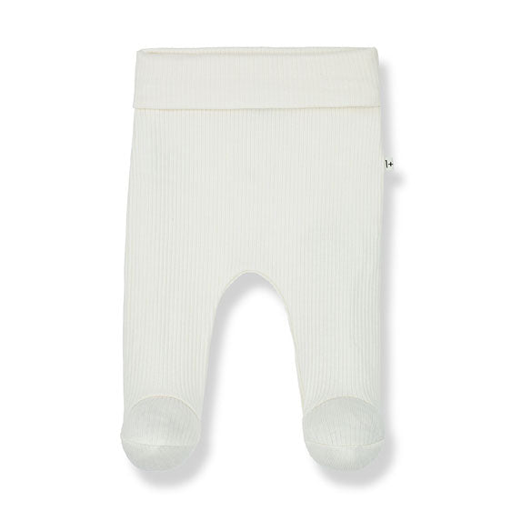1+ in the Family Ecru Aroa Footed Leggings