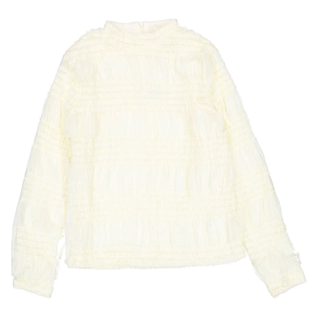 A4 Cream Detailed Turtleneck